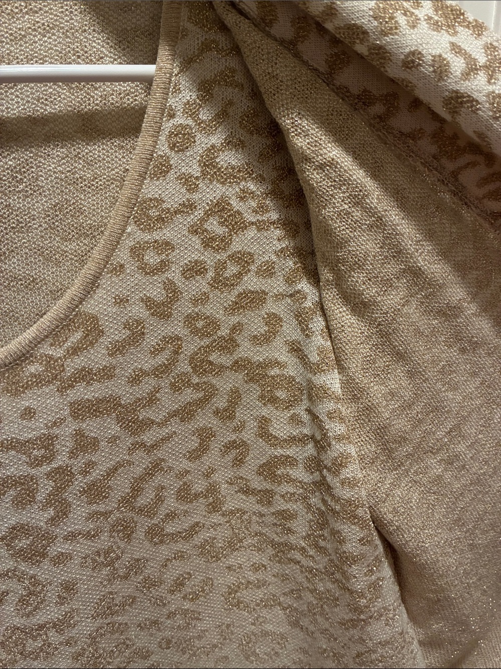Ruby Rd. Cream and Tan Leopard-Print Open-Front Cardigan - Picture 7 of 11
